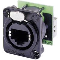 Neutrik RJ45 Datensteckverbinder etherCon D Serie Buchse, gerade NE8FDP-B Pole: 8P8C NE8FDP-B Schw