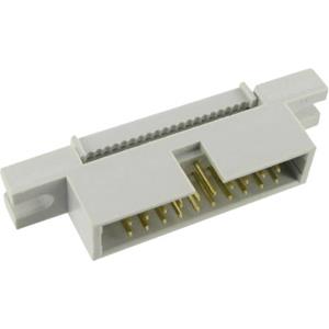 trucomponents TRU COMPONENTS 1589794 Pinconnector Met montageflens Rastermaat: 2.54 mm Totaal aantal polen: 14 Aantal rijen: 2 1 stuk(s)