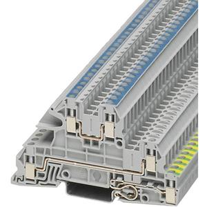 phoenixcontact Phoenix Contact UTI 2,5-PE/L/N 3076030 Installatierandaardeklem Aantal polen: 5 0.2 mm² 4 mm² Grijs 1 stuk(s)