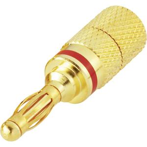 trucomponents TRU COMPONENTS Lamellenstekker Stift-Ø: 4 mm Rood 1 stuk(s)