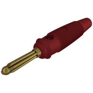 skshirschmann SKS Hirschmann BUELA 30 K AU Pluimstekker Stekker, recht Stift-Ø: 4 mm Rood 1 stuk(s)