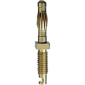 Stäubli SA401 Male connector Stekker, recht Stift-Ø: 4 mm Messing 1 stuk(s)
