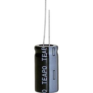 teapo KTA228M016S1A5L25K Elektrolytische condensator Radiaal bedraad 5 mm 2200 µF 16 V 20 % (Ø x h) 13 mm x 25 mm 1 stuk(s)