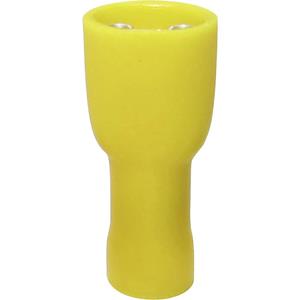 trucomponents TRU COMPONENTS 1583091 Huls voor platte stekker Insteekbreedte: 6.30 mm Insteekdikte: 0.80 mm 180 ° Volledig geïsoleerd Geel 1 stuk(s)