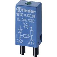 finder Steekmodule Met LED, Met vrijloopdiode 1 stuk(s)  99.80.9.024.99 Geschikt voor model:  94.54.1,  94.84.3,  95.85.3,  95.95.3