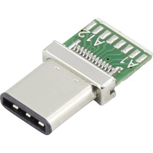 trucomponents TRU COMPONENTS 93013c1140 1395591 USB-connector Stekker, recht Zwart 1 stuk(s)