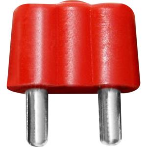 beli-beco 61/15rt Miniatuur-banaanstekker Stekker, recht Stift-Ø: 2.6 mm Rood 1 stuk(s)