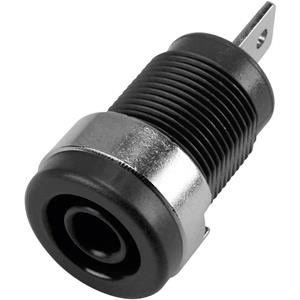 trucomponents TRU COMPONENTS 6239C26EN Veiligheids-labconnector, female Bus, inbouw verticaal Stift-Ø: 4 mm Zwart 1 stuk(s)