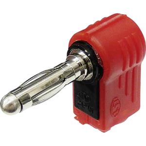 trucomponents TRU COMPONENTS Banaanstekker Stekker, haaks Stift-Ø: 4 mm Rood 1 stuk(s)