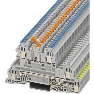 phoenixcontact Phoenix Contact UTI 2,5-PE/L/NTB 3076032 Installatierandaardeklem Aantal polen: 5 0.2 mm² 4 mm² Grijs 1 stuk(s)