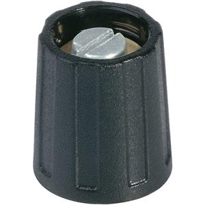 okw A2613060 Draaiknop Zwart (Ø x h) 13.5 mm x 15.5 mm 1 stuk(s)