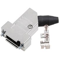 Encitech DTSL37-RG-SJS-S-K D-SUB Gehäuse Polzahl: 37 Zinkdruckguss 45° Metall 1St.