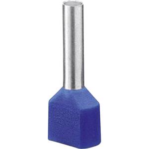 phoenixcontact Phoenix Contact 3200878 Dubbele adereindhulzen 2.50 mm² Deels geïsoleerd Blauw 100 stuk(s)