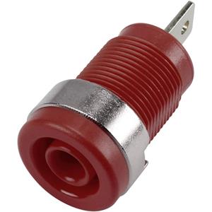 trucomponents TRU COMPONENTS 6239C26DN Veiligheids-labconnector, female Bus, inbouw verticaal Stift-Ø: 4 mm Rood 1 stuk(s)