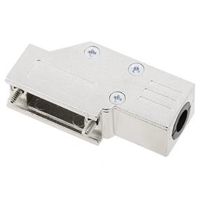 Encitech DCMR09-FK-K D-SUB Gehäuse Polzahl: 9 Vollmetall 90° Silber 1St.