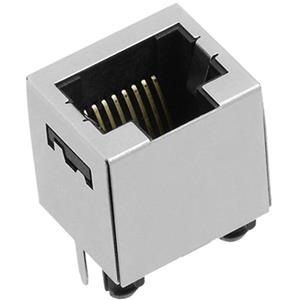 Encitech RJ45 Steckverbinder Buchse, Einbau vertikal RJJS-88-A22-E1V Metall 3251-0015-01