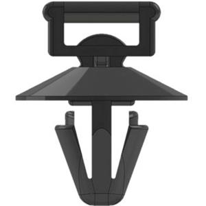 wkk 5744 Kabelbinder 200 mm 4.80 mm Zwart Met spreidanker en plaat, Hittegestabiliseerd, Weerstabiel 1 stuk(s)