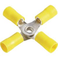 Vogt AG Verbindungstechnik 3655a4 Quetschverteiler Querschnitt (max.)=6mm² Loch-Ø=4mm Teilisoliert Ge