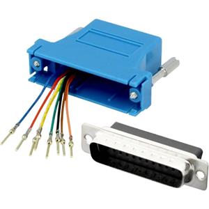 encitech DA9-PMJ8-K-B-RC D-sub adapter D-sub stekker 9-polig - RJ45-bus 8p8c 1 stuk(s)