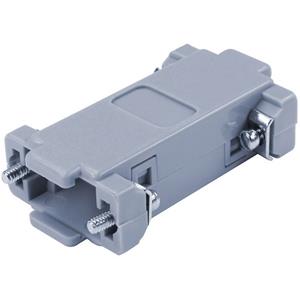 econconnect Econ connect D-SUB Adaptergehäuse Polzahl: 9 ABS 180° Grau