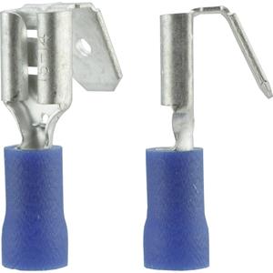 Vogt AG Verbindungstechnik 3926 Huls voor platte stekker Met vertakking Insteekbreedte: 6.3 mm Insteekdikte: 0.8 mm 180 ° Deels geïsoleerd Blauw 1 stuk(s)