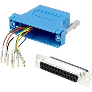 Encitech DA25-SMJ8-K-B-RC D-SUB Adapter D-SUB-Buchse 25pol. - RJ45-Buchse 8p8c 1St.