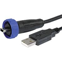 Bulgin USB-Steckverbinder-Adapter 2.0 - IP68 Stecker, gerade PX0441/3M00 USB A/Mini USB B Inhalt: 1S