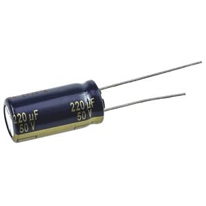 panasonic EEUFC1H221 Elektrolytische condensator Radiaal bedraad 5 mm 220 µF 50 V 20 % (Ø x l) 10 mm x 20 mm 1 stuk(s)