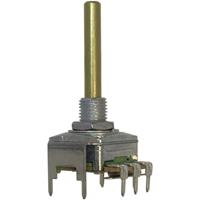 potentiometerservice Potentiometer Service 63250-21400-3010/B500K Dreh-Potentiometer 1-Gang Mono 0.2W 500kΩ 1St.