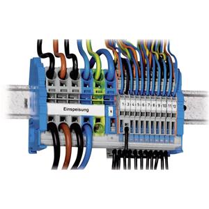Wago 821-104 Verdeler-serieklem Grijs, Blauw, Groen, Geel 1 set(s)