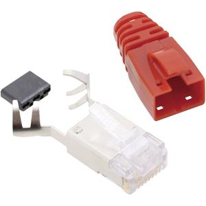 belstewartconnectors BEL Stewart Connectors RJ45 Steckverbinder CAT 6 Stecker, gerade Pole: 8P8C SS39RTE Rot SS39RTE