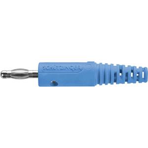schützinger FK 8 S Ni / BL Lamellenstekker Stekker, recht Stift-Ø: 4 mm Blauw 1 stuk(s)