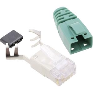 belstewartconnectors BEL Stewart Connectors SS39GNE RJ45 stekker CAT 6 Stekker, recht Aantal polen: 8P8C Groen 1 stuk(s)