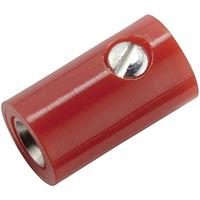 Kahlert Licht Miniatur-Laborbuchse Buchse, gerade Stift-Ø: 2.6mm Rot