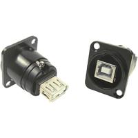 XLR-adapter USB-A-bus naar USB B Adapter, inbouw CP30115 CP30115 Cliff 1 stuk(s)