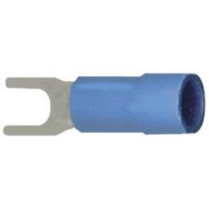 Vogt AG Verbindungstechnik 3623C Gabelkabelschuh 1.50mm² 2.50mm² Loch-Ø=3.2mm Teilisoliert Blau