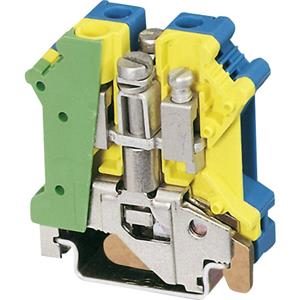 phoenixcontact Phoenix Contact UK 6 N-PE/N 3024753 Installatierandaardeklem Aantal polen: 2 0.2 mm² 6 mm² Groen, Geel, Blauw 1 stuk(s)
