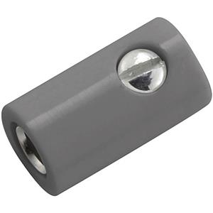 Kahlert Licht Miniatuur-laboratoriumconnector Bus, recht Stift-Ø: 2.6 mm Grijs 1 stuk(s)