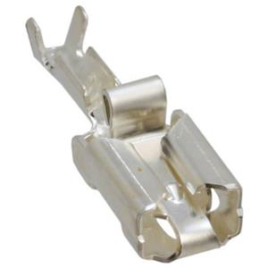 teconnectivity TE Connectivity 928901-4 Huls voor platte stekker Vibratieveilig Insteekbreedte: 6.35 mm Insteekdikte: 0.81 mm 180 ° Ongeïsoleerd Zilver 1 stuk(s)