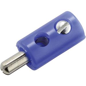 Kahlert Licht Miniatur-Bananenstecker Stecker, gerade Stift-Ø: 2.6mm Blau