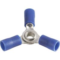 Vogt AG Verbindungstechnik 3631a3 Splitter Dwarsdoorsnede (max.): 2.50 mm² Gat diameter: 4 mm Deels geïsoleerd Blauw 1 stuk(s)