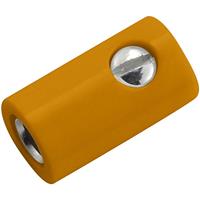Kahlert Licht Miniatur-Laborbuchse Buchse, gerade Stift-Ø: 2.6mm Orange