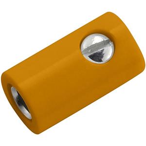 Kahlert Licht Miniatuur-laboratoriumconnector Bus, recht Stift-Ø: 2.6 mm Oranje 1 stuk(s)