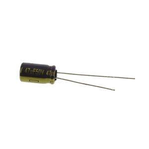 panasonic EEUFC1H470 Elektrolytische condensator Radiaal bedraad 2.5 mm 47 µF 50 V 20 % (Ø x l) 6.3 mm x 11.2 mm 1 stuk(s)