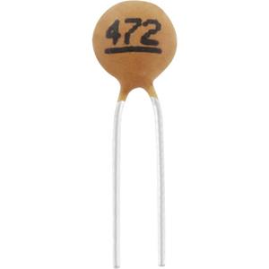 trucomponents TRU COMPONENTS TC-K4,7NF2 Keramische condensator THT 4.7 nF 100 V 10 % 1 stuk(s)