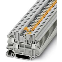 phoenixcontact Phoenix Contact UT 4-TWIN-MT P/P 3064014 Durchgangsreihenklemme Polzahl: 3 0.14mm² 6mm² Grau 50St.