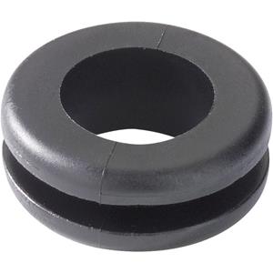 hellermanntyton HV1208-PVC-BK-M1 Kabeldurchführung Klemm-Ø (max.) 8mm Plattenstärke (max.) 1.5mm