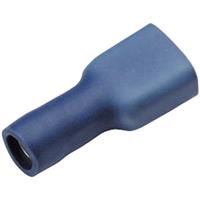 Cimco 180248 Platte stekker (female) Insteekbreedte: 4.8 mm Insteekdikte: 0.5 mm 180 ° Volledig geïsoleerd Blauw 1 stuk(s)