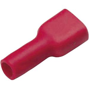 Cimco 180240 Flachsteckhülse Steckbreite: 6.3mm Steckdicke: 0.8mm 180° Vollisoliert Rot