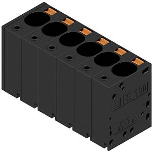 weidmüller LUFS 10.00/06/180V 5.0SN BK BX Klemschroefblok 16 mm² Aantal polen 6 Zwart 20 stuk(s)